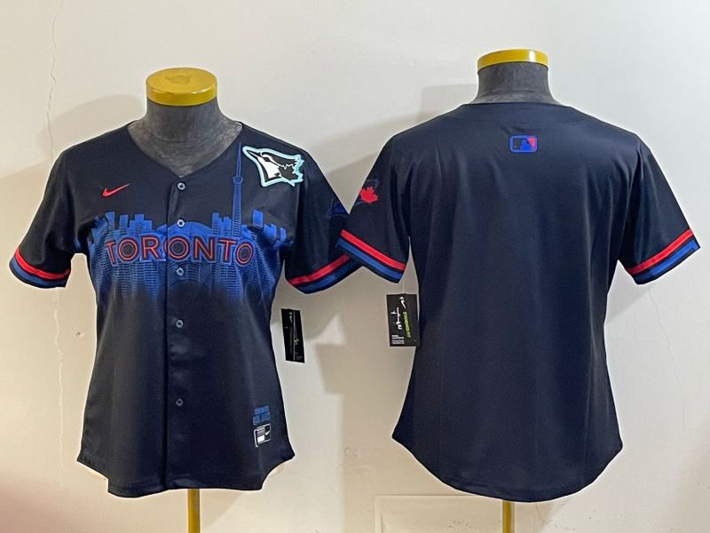 Youth 2025 Toronto Blue Jays Blank black Joint Name Nike MLB Jersey style 003